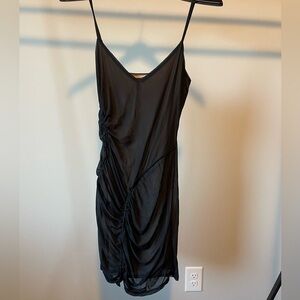 GUESS ruched cocktail party mini dress